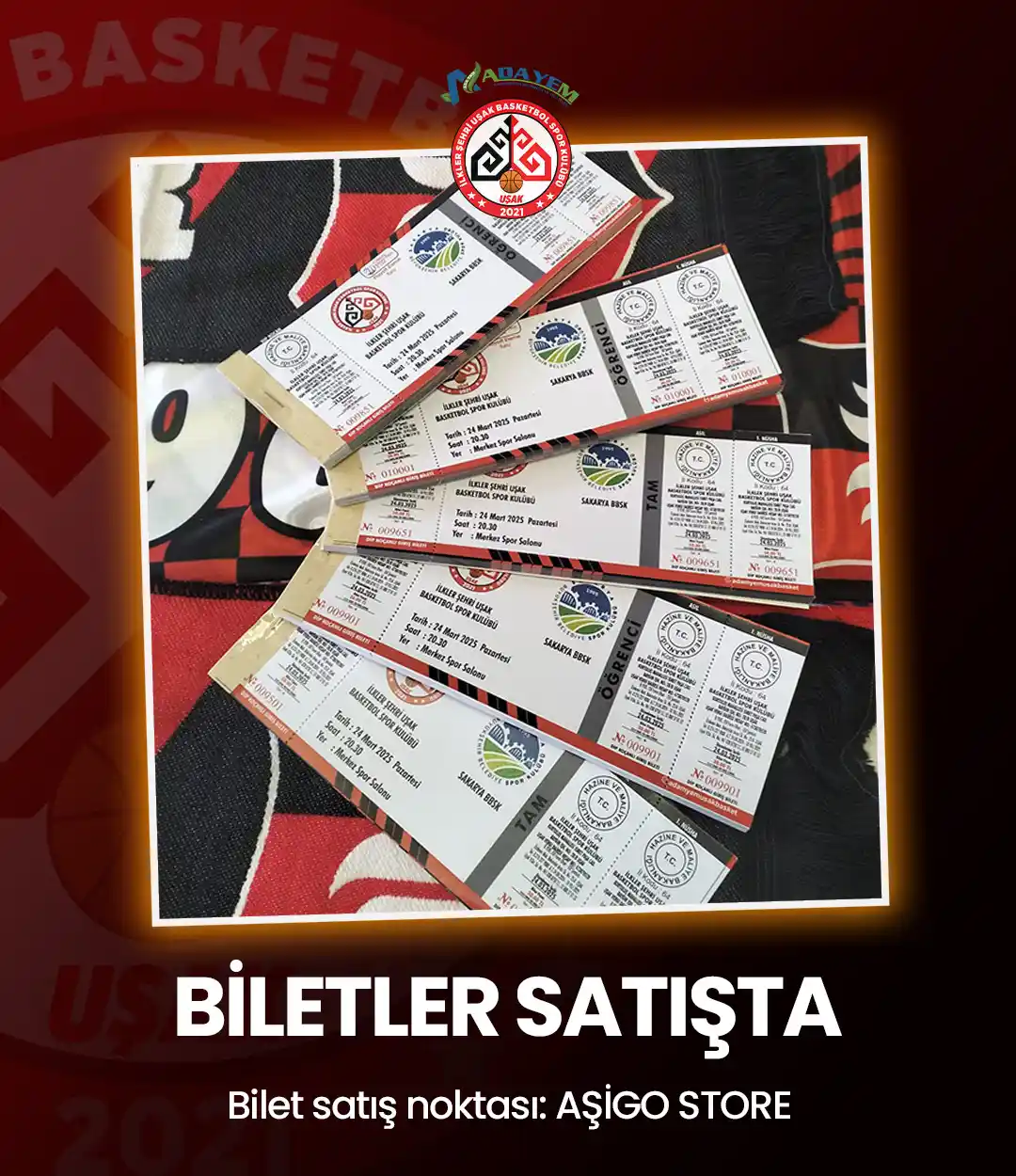 Usak Sakarya Mac Bilet