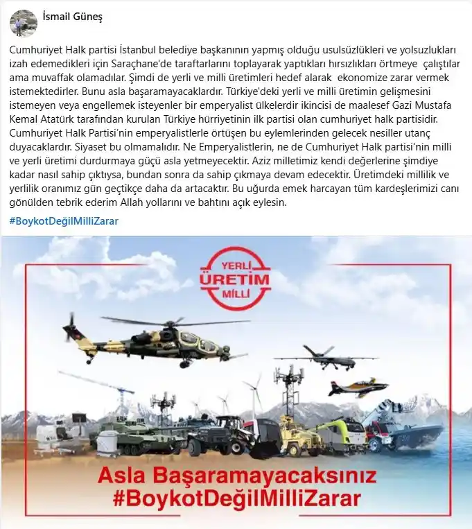 Ismail Günes Chp Boykot1