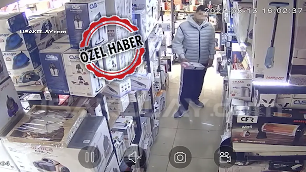 Cezaevinden Çıktı, 2 Gün Arayla Aynı Mağazayı Soydu! Uşak 1